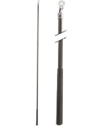 Metal Baton 60in Plastic Attachment FM316A Brushed Black Nickel by  Aria Metal 