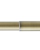 Aria Metal Adjustable Telescoping Curtain Rod 28-48 in Antique Brass