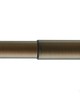 Aria Metal Adjustable Telescoping Curtain Rod 48-84 in Brushed Bronze