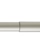 Aria Metal Adjustable Telescoping Curtain Rod 66-120 in Satin Nickel