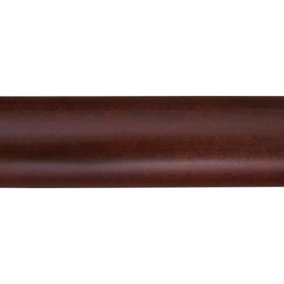 Finestra Quick Ship Wood Curtain Rods 6 Foot Smooth Pole 2in Diameter Mahogany Rod 2 Diameter Wooden Curtain Poles FSW200S06W/MA