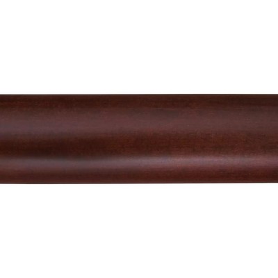 Finestra Quick Ship Wood Curtain Rods 8 Foot Smooth Pole 2in Diameter Mahogany Rod 2 Diameter Wooden Curtain Poles FSW200S08W/MA