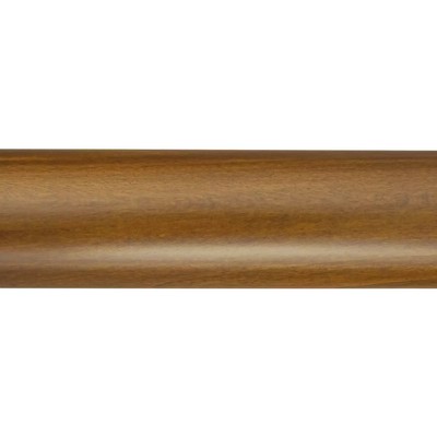 Finestra Quick Ship Wood Curtain Rods 12 Foot Smooth Pole 2in Diameter Pecan Rod 2 Diameter Wooden Curtain Poles FSW200S12W/PE