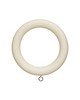 Finestra Wood Ring with Eyelet for 1 38 Pole Antique White