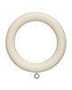 Finestra Wood Ring with Eyelet for 2in Pole Antique White