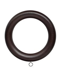 Wood Ring with Eyelet for 2in Pole Espresso by  G P  and J  Baker 