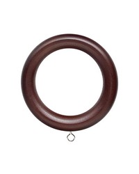 Wood Ring with Eyelet for 1 38 Pole Mahogany by   