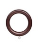 Finestra Wood Ring with Eyelet for 1 38 Pole Mahogany