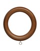 Finestra Wood Ring with Eyelet for 2in Pole Pecan