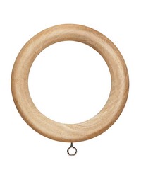 Wood Ring with Eyelet for 2in Pole Unfinished by  Duralee 