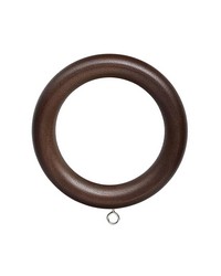 Wood Ring with Eyelet for 1 38 Pole Walnut by  G P  and J  Baker 