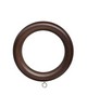 Finestra Wood Ring with Eyelet for 1 38 Pole Walnut