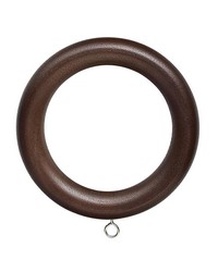 Wood Ring with Eyelet for 2in Pole Walnut by  G P  and J  Baker 