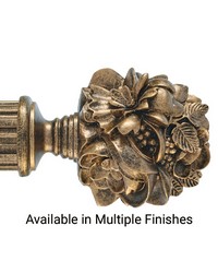 Floral Bouquet Finial by  Casner Fabrics 