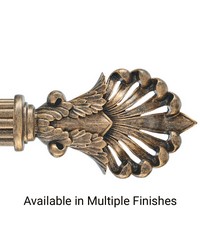 Emerging Scroll Finial by  Casner Fabrics 