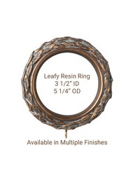 Leafy Resin Ring 3.5ID by  The Finial Company 