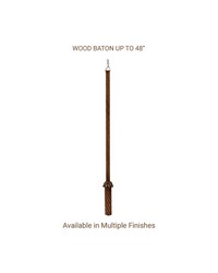 Decorative Wood Baton Custom up to 48in by  Paris Texas Hardware 