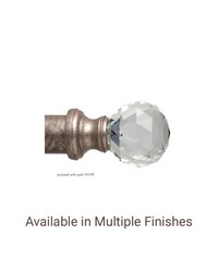 Faceted Crystal Ball Finial by  The Finial Company 