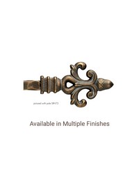 Fleur de Acorn Finial by  The Finial Company 