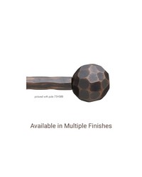 Large Hammered Ball Finial by   