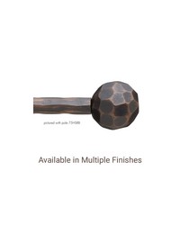 Large Hammered Ball Finial by  The Finial Company 