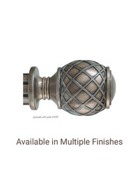 Basketweave Ball Finial by   