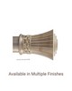 The Finial Company Fluted Wood Ring 