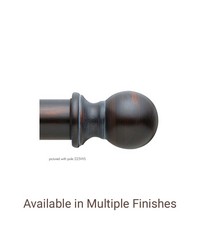 Wood Ball Finial by  The Finial Company 