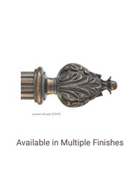 Wood Tulip Finial by  The Finial Company 