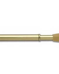 Brass Spring Tension Cafe Curtain Rod 3/4 in Round by  Stout Wallpaper 