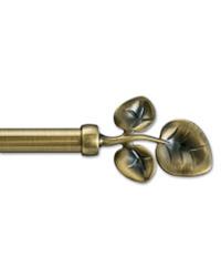 Triple Leaves Curtain Rod Set by  Graber 
