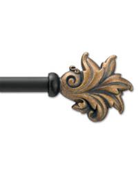 Leafy Fan Curtain Rod Set by  Stout Wallpaper 