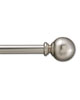 Graber Ball Curtain Rod Set Satin Nickel