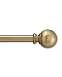 Brass Ball Curtain Rod Set by   