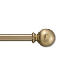 Brass Ball Curtain Rod Set by  Ralph Lauren Wallpaper 