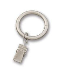 Ring with Clip Satin Nickel by  Graber 