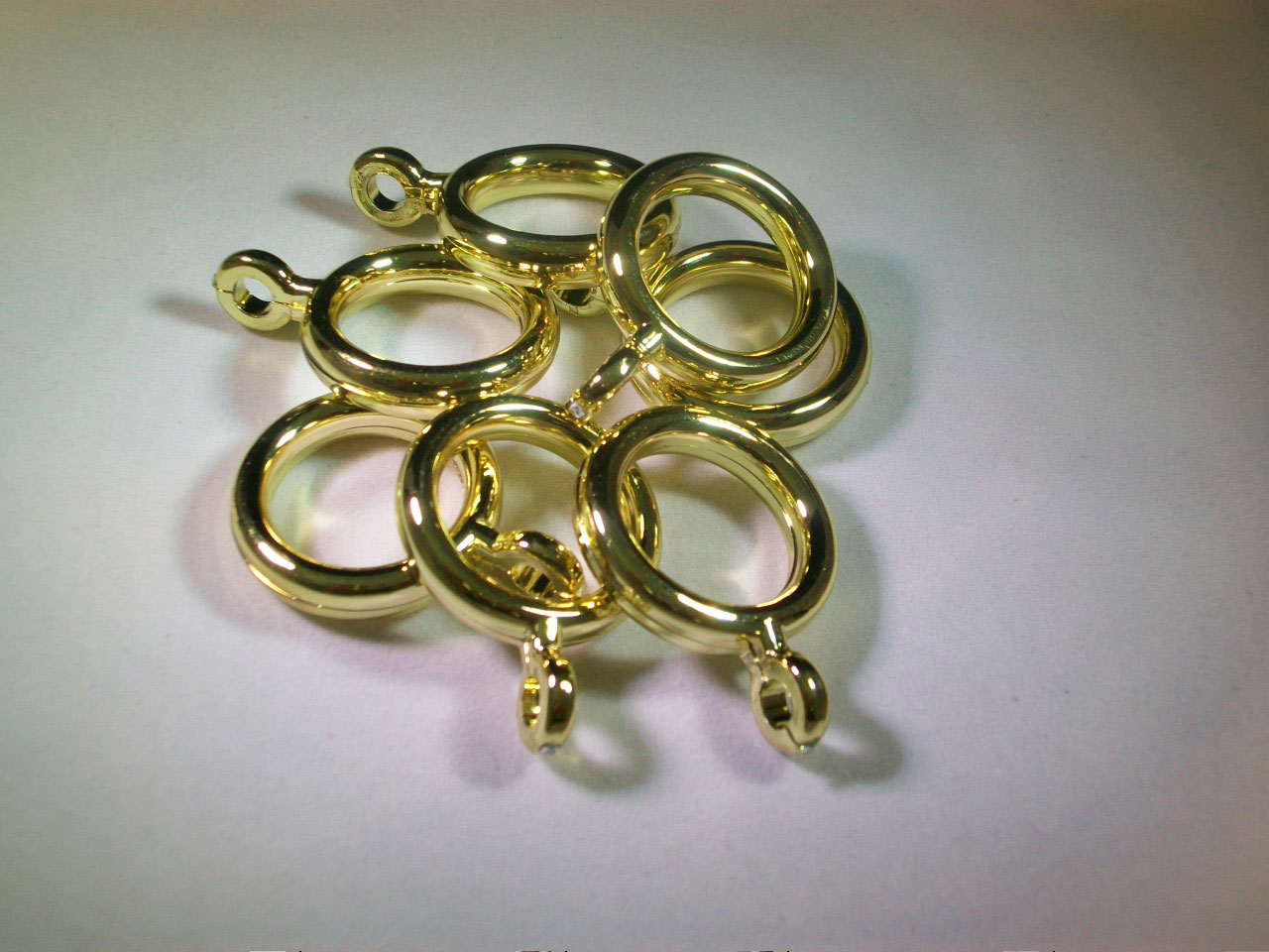 Cafe Curtain Rings with Eye Curtain Rods