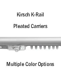 K-Rail Kirsch Pleated Assembled Sets by   