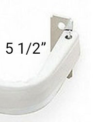 Lockseam 5 1/2in Single Curtain Rod Adjustable 28-48 inches by   