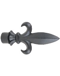 Large Fleur de Lis Iron Finial by  LJB 