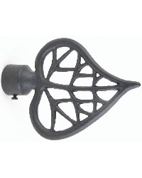 Leaf Iron Finial by   