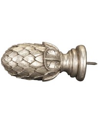 Artichoke Large Antique Silver Finial by  Menagerie 