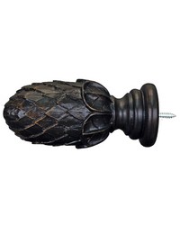 Artichoke Large Bronze Black Finial by   