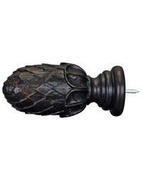 Artichoke Large Bronze Black Finial by  Menagerie 