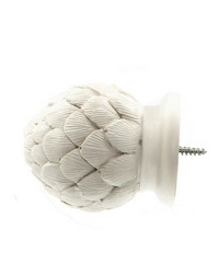 Artichoke Aged White Finial by   