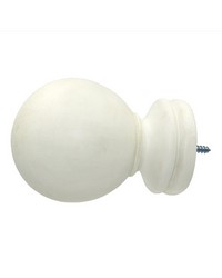 Baluster Ball Aged White Finial by  Menagerie 