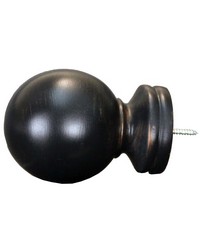 Baluster Ball Bronze Black Finial by  Menagerie 