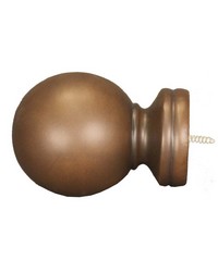 Baluster Ball Faux Wood Finial by   