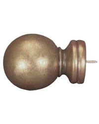 Baluster Ball Gilded Gold Finial by   