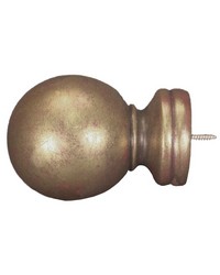 Baluster Ball Gilded Gold Finial by  Menagerie 